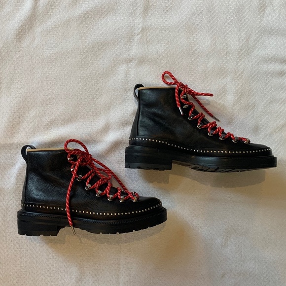 Rag and Bone Compass Leather Studded Boots, Size 37, Black - Picture 5 of 15